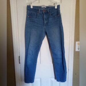 LOFT Women's Straight Leg Jeans in Blue